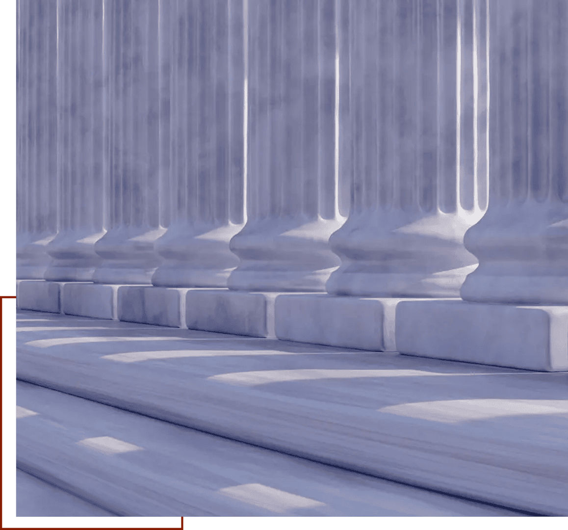 Row of classical architectural columns