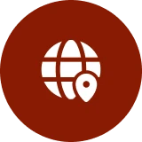 Globe with location pin icon